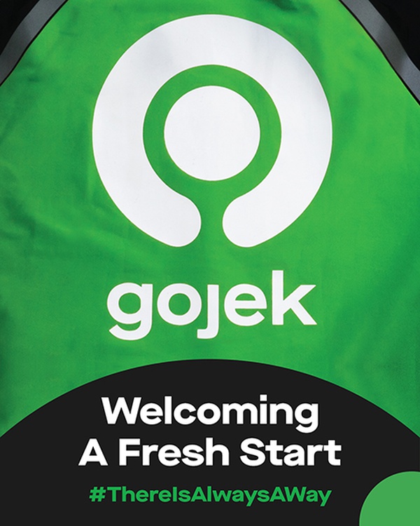 'Solv' yang sudah digunakan dalam atribut driver Gojek