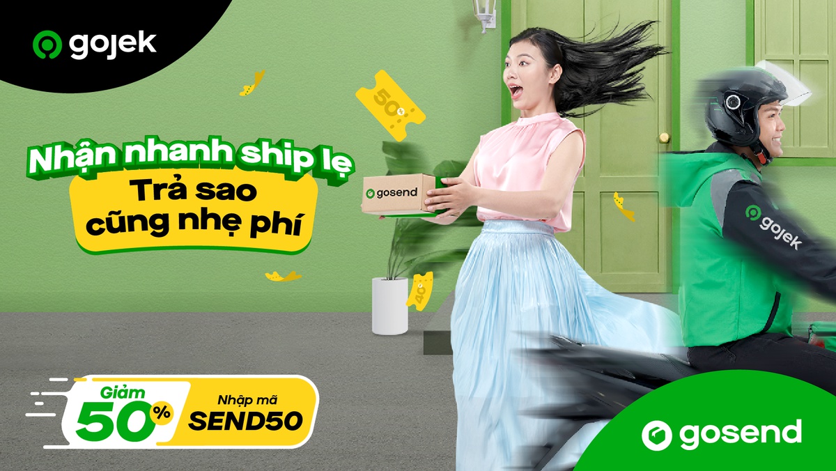 Nhận nhanh ship lẹ Trả sao cũng nhẹ phí Gojek