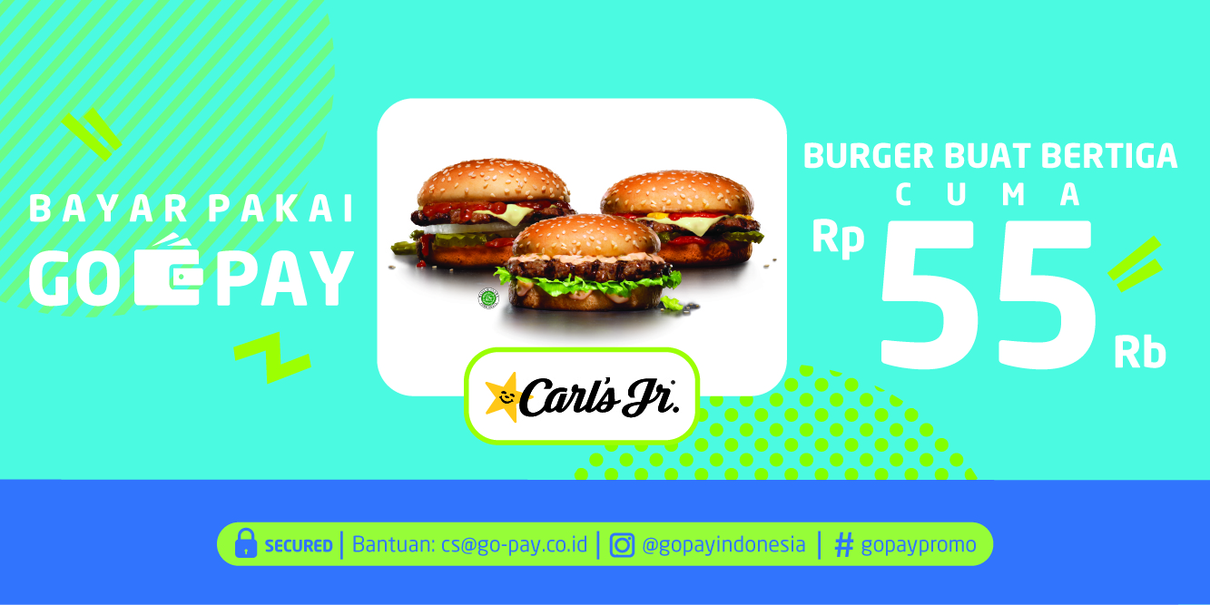 Promo Carls Jr GO-PAY Promo Carls Jr GO-PAY