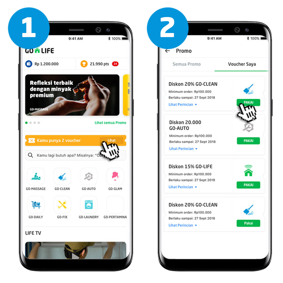 cara pakai kode voucher go-life cara pakai kode voucher go-life