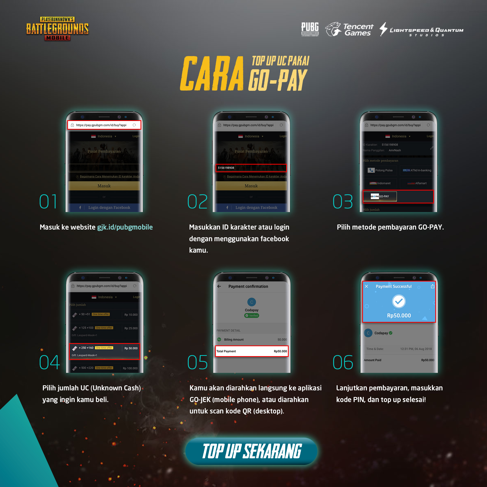 Cara Top Up PUBG Mobile