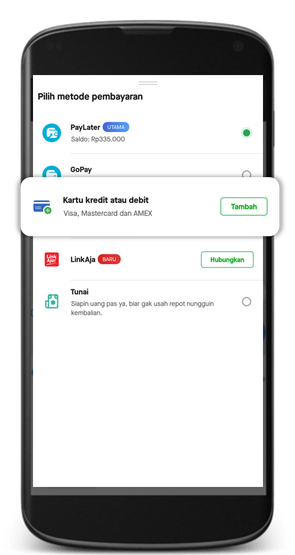 Bayar Layanan Gojek Dengan Kartu Debit Dan Kredit Gojek