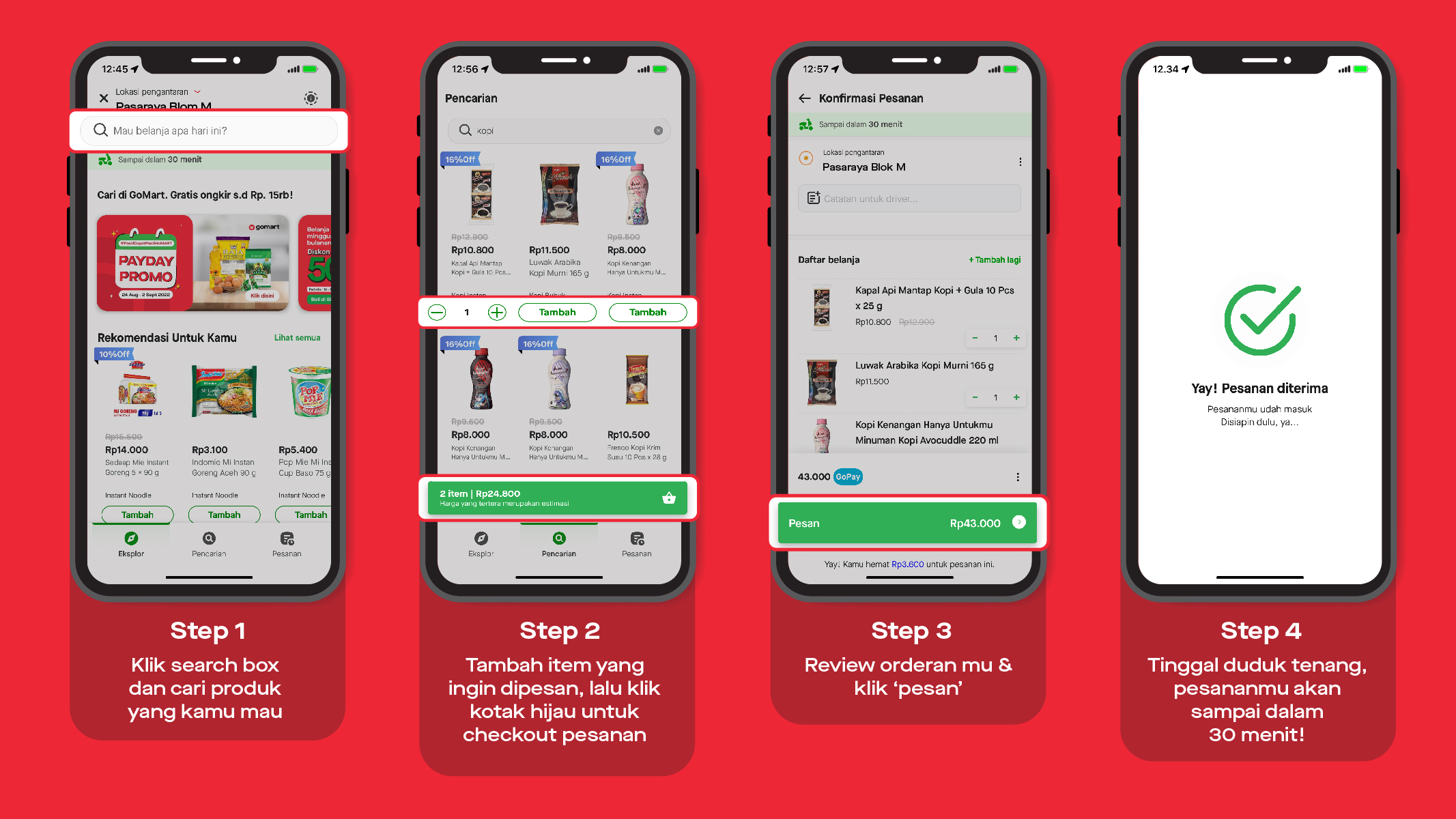 Cara Mudah Order Kebutuhan Harianmu Di Tampilan Baru GoMart 