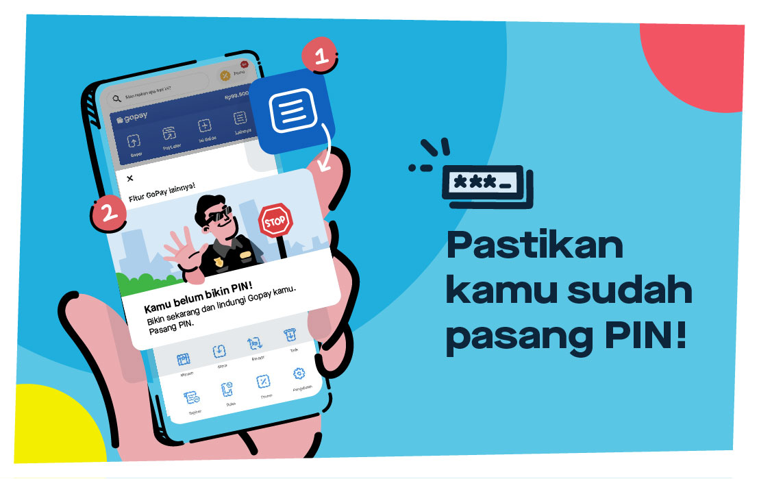 Make sure your GoPay transaction is protected with a PIN