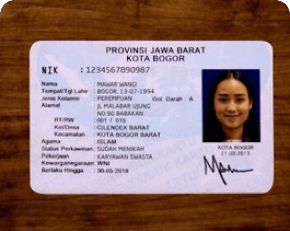 Take a picture of your ID card