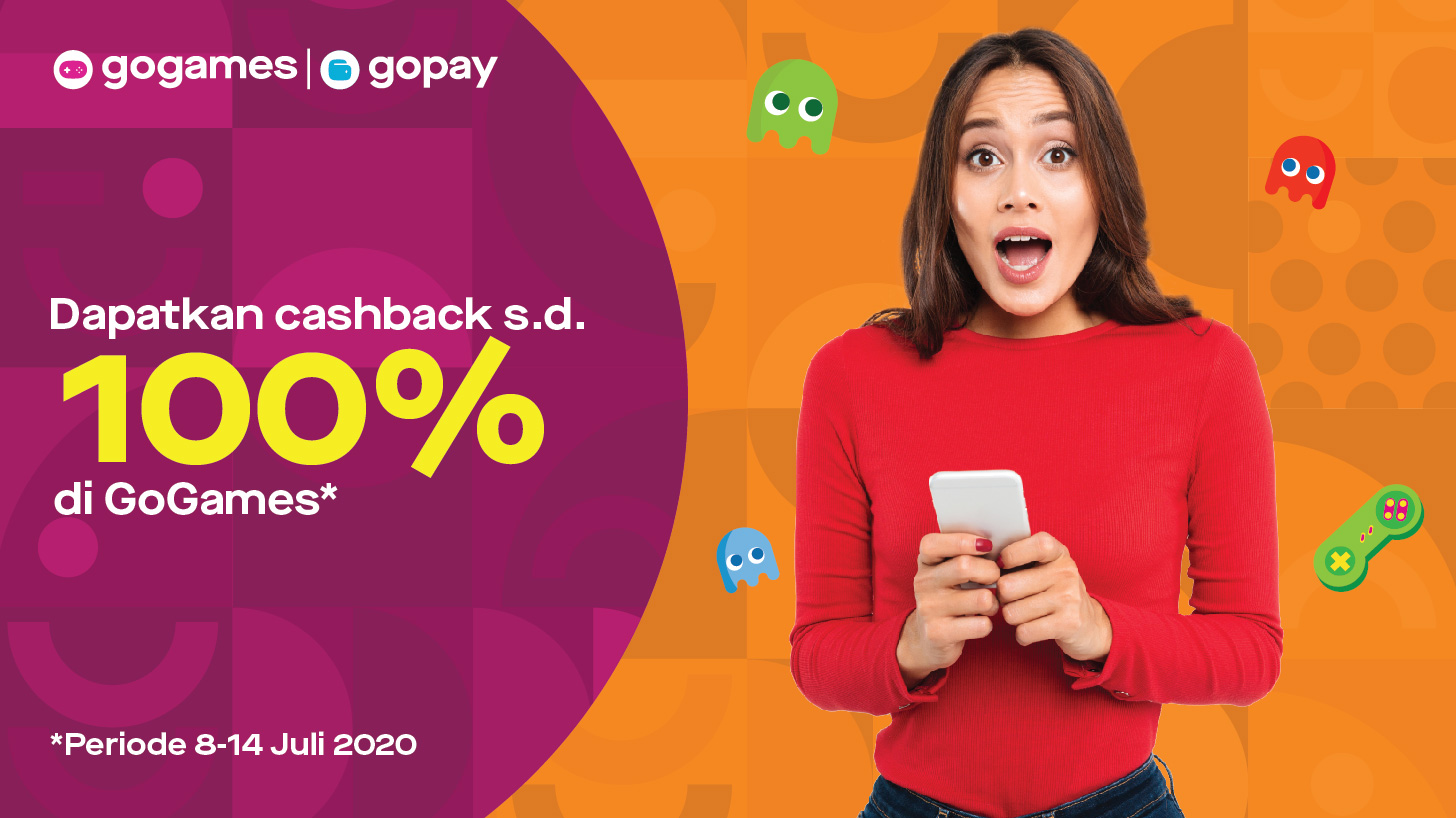 Promo Hingga Cashback 100% GoGames: Juli 8-14, 2020