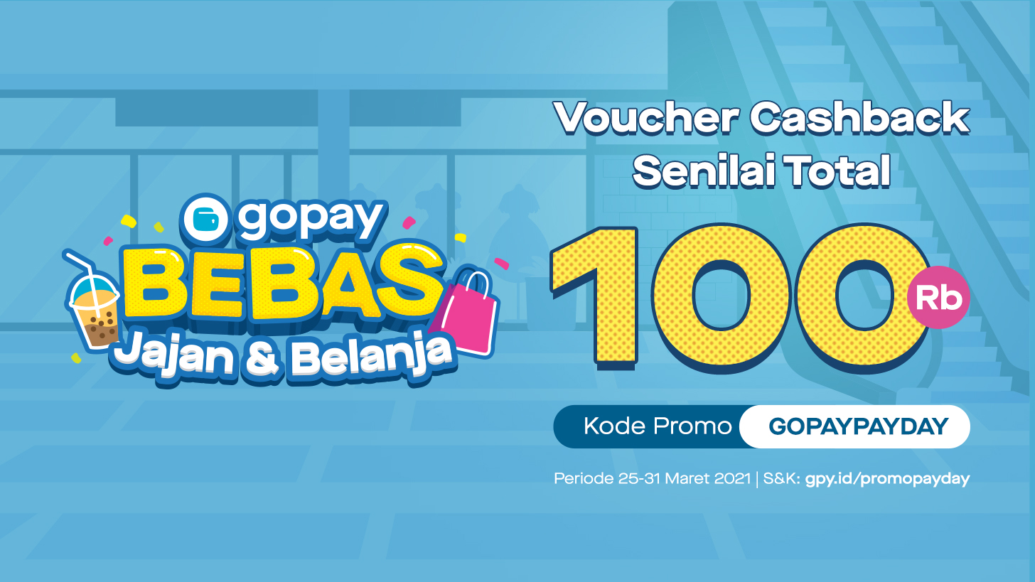Promo GoPay Payday: Voucher Cashback Total Rp100.000