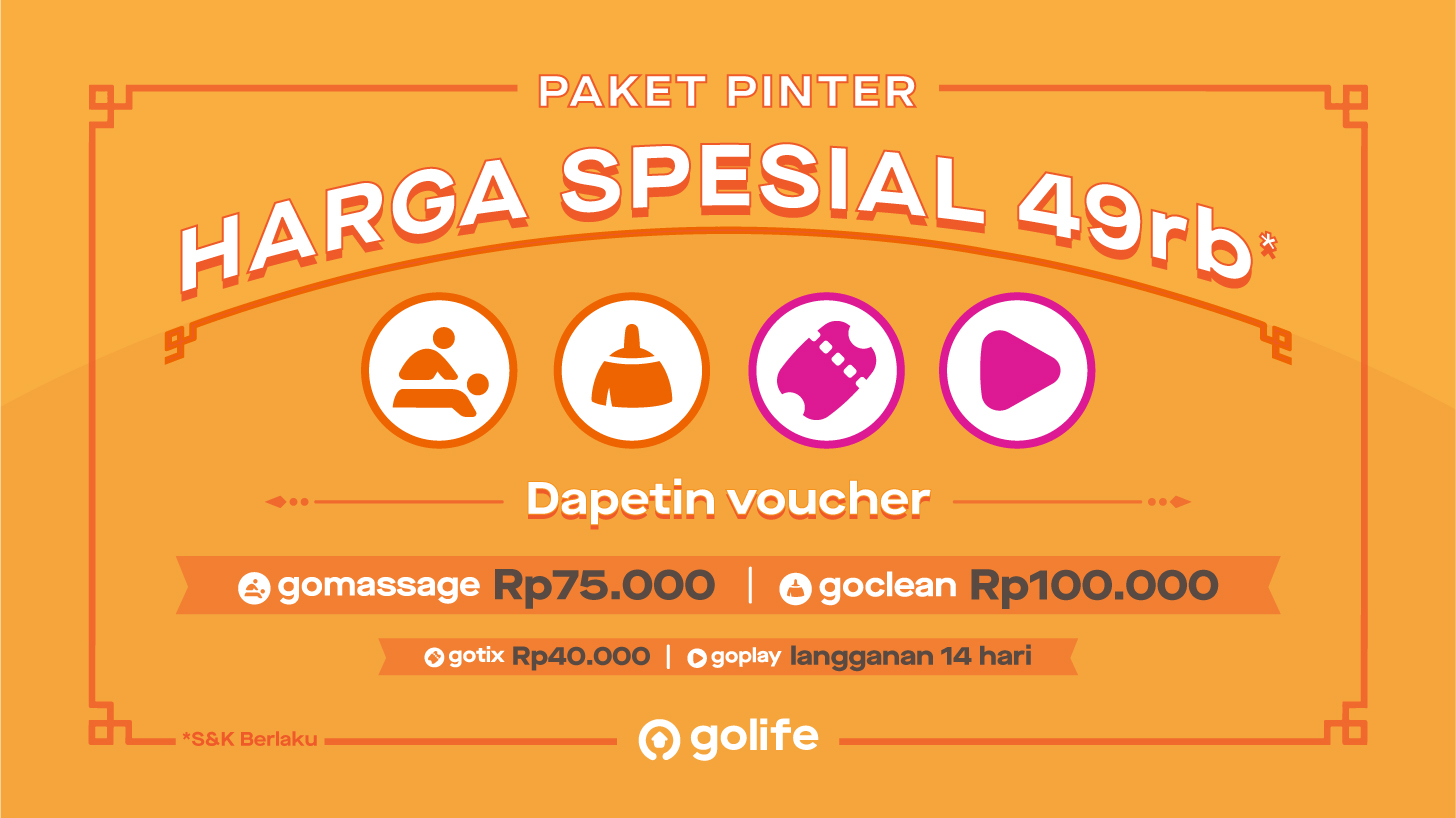 Paket Pinter Bikin Lebih Hemat! Bayar Rp49rb dapet Rp264rb!