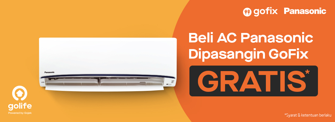 Beli AC Panasonic Dapet Gratisan dari GoFix