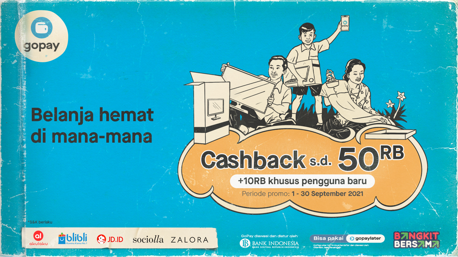 GoPay Promo Bangkit Bersama: Cashback hingga Rp50.000