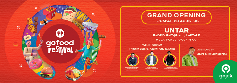 GoFood Festival UNTAR Hadir Pertama Kali Untuk Para Mahasiswa