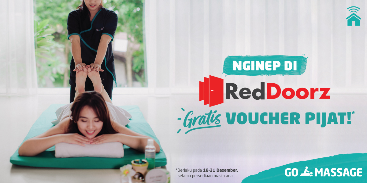 Voucher GO-MASSAGE untuk Kamu yang Menginap di RedDoorz!