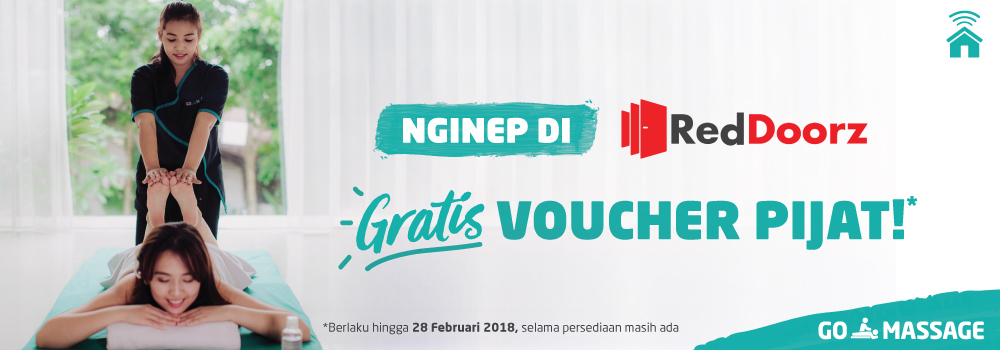 Voucher GO-MASSAGE X RedDoorz Datang Lagi!