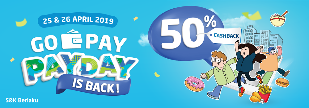 Promo GO-PAY PAY DAY April 2019: Cashback 50% di Mana-mana