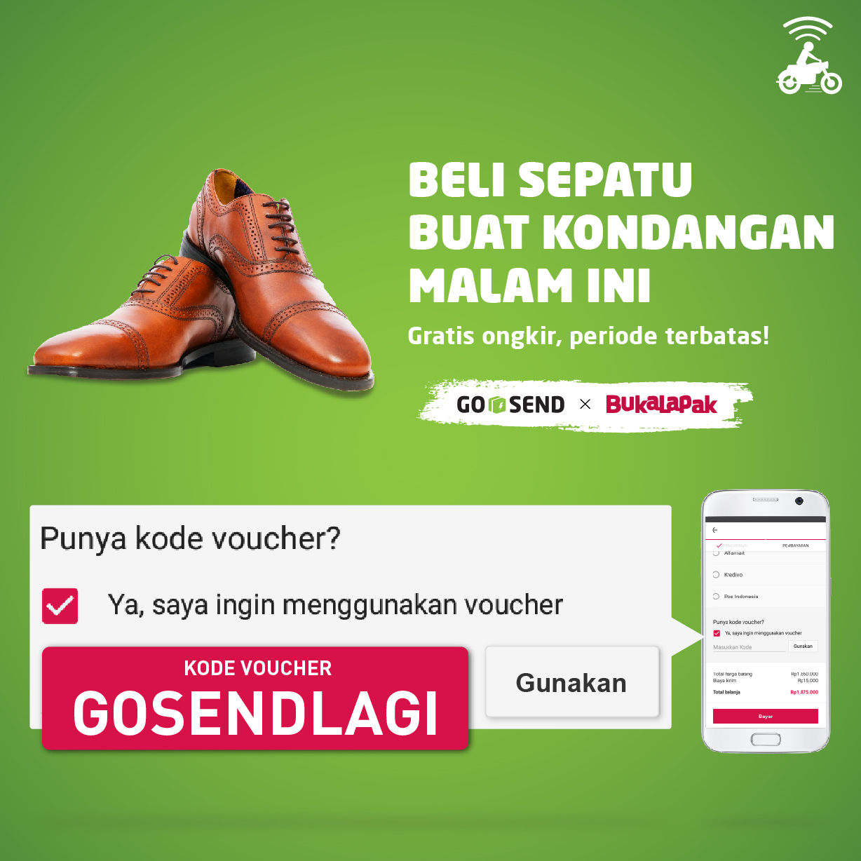 Beli Sepatu Buat Kondangan Malam Ini