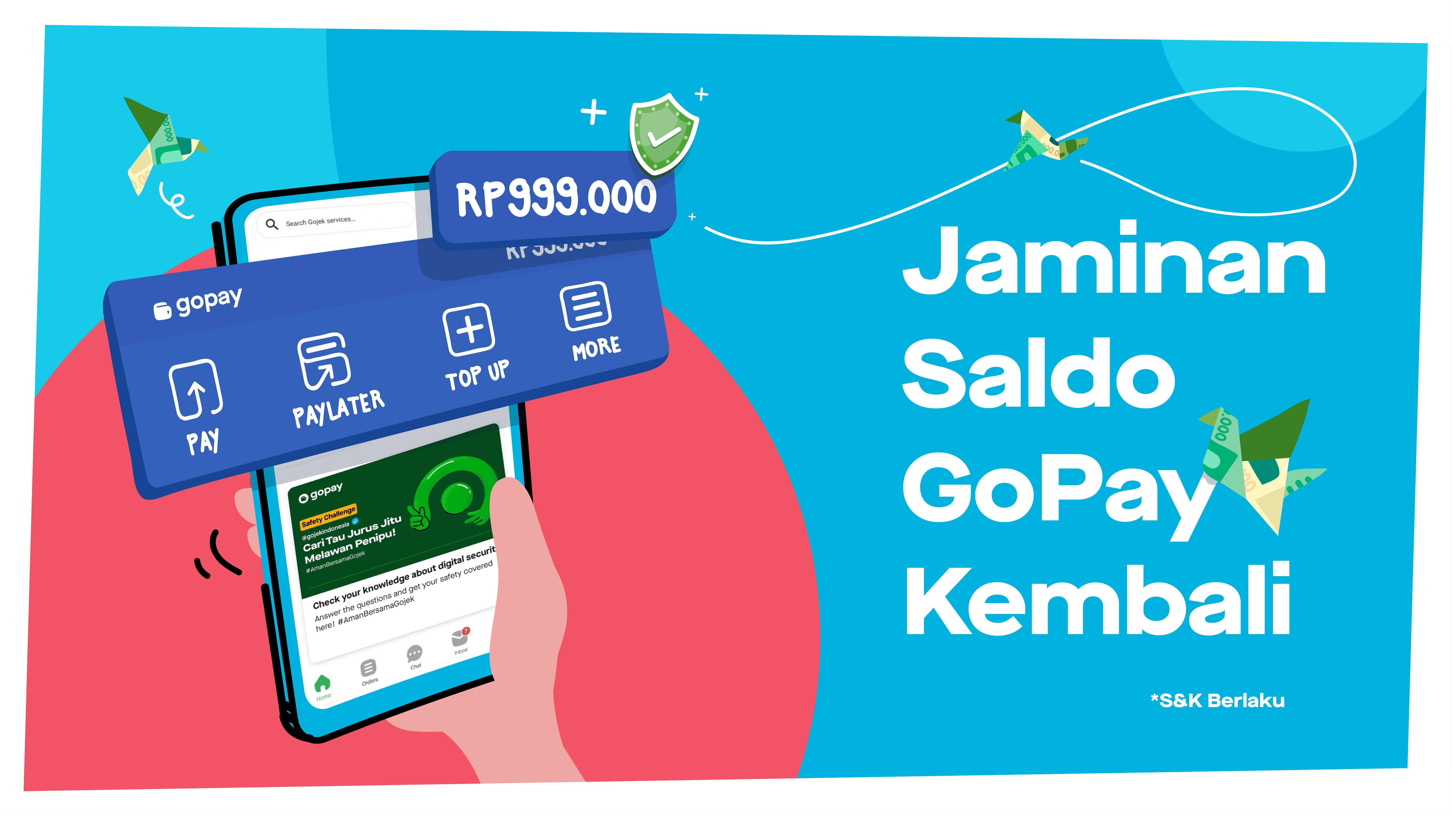 GoPay Money Back Guarantee for GoPay & PayLater Balance