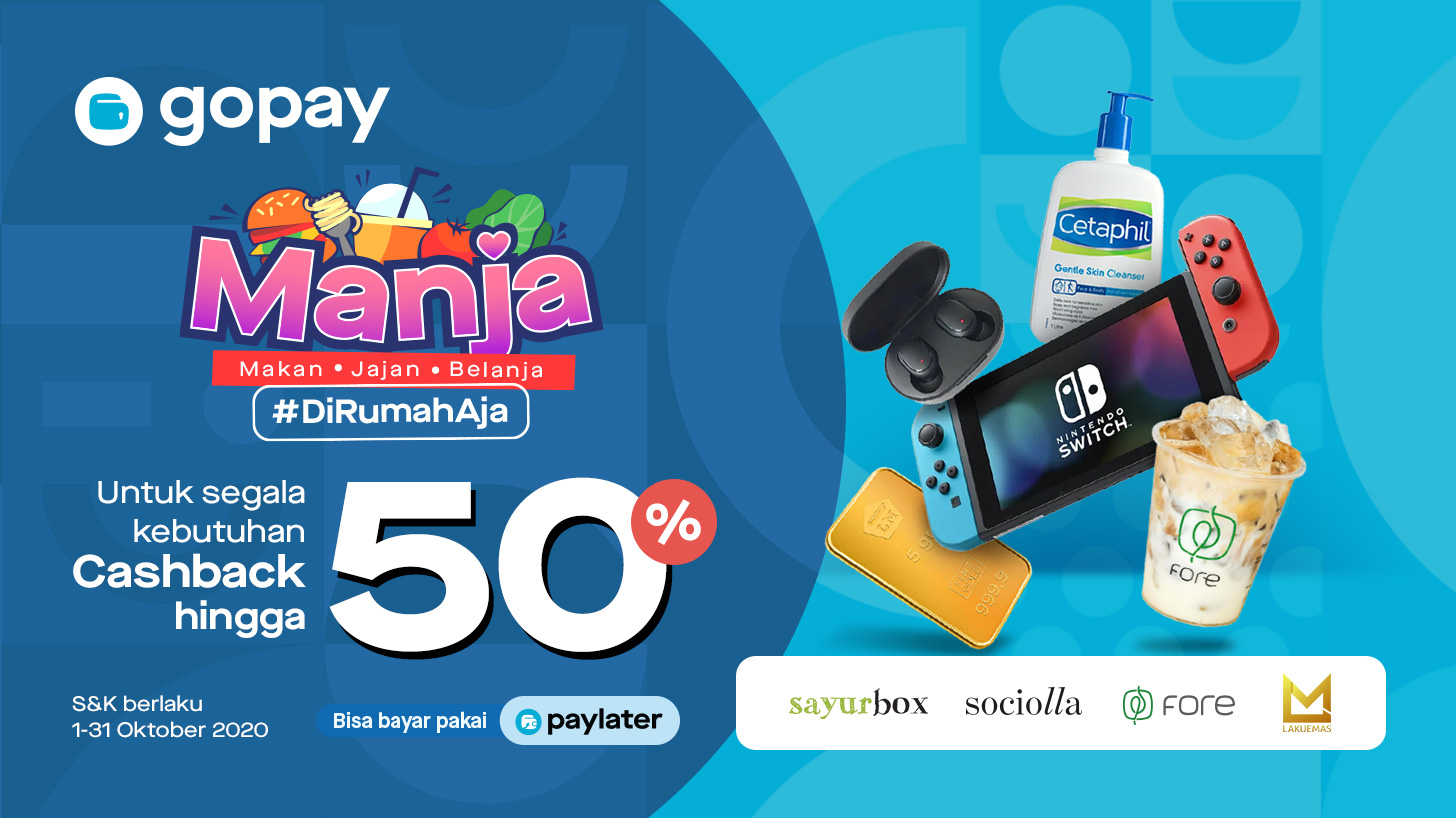 MANJA - Promo Makan, Jajan, dan Belanja Online