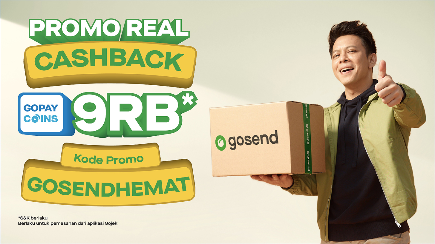 Cashback 9RB GoPay Coins, pakai Kode Promo ‘GOSENDHEMAT’!