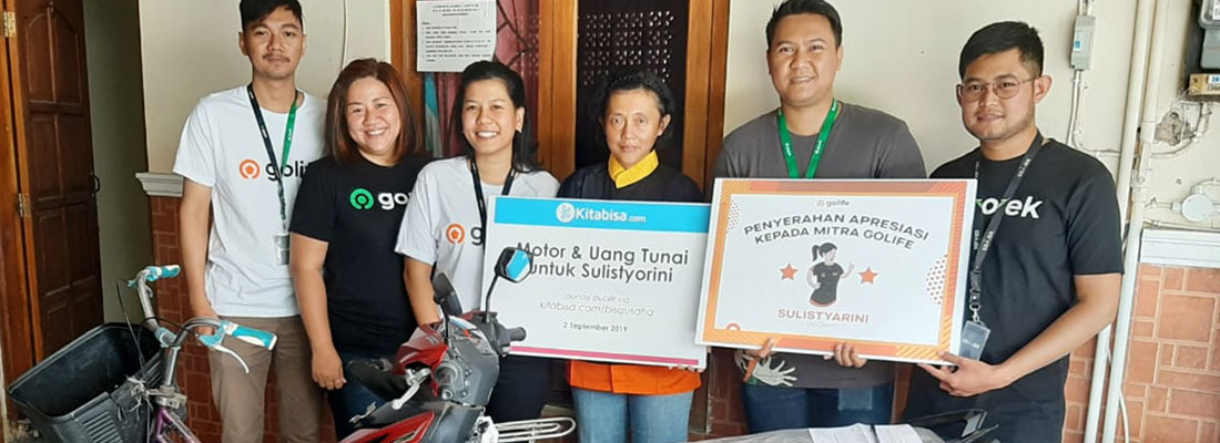 Kisah Ibu Sulistyorini, Mitra GoClean dengan Sepedanya