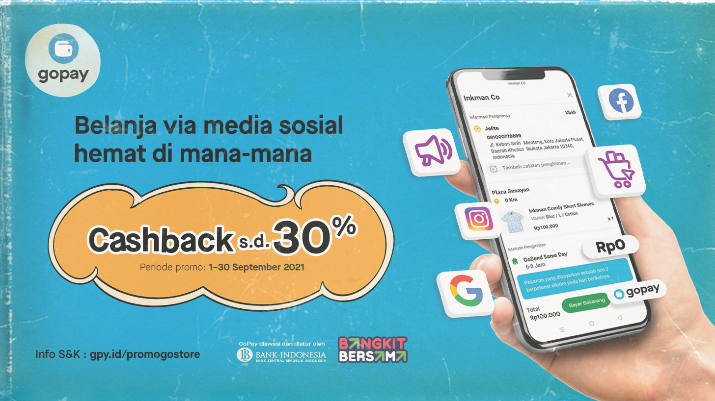 Shopping Promo on GoStore: Up to 50.000 IDR Cashback