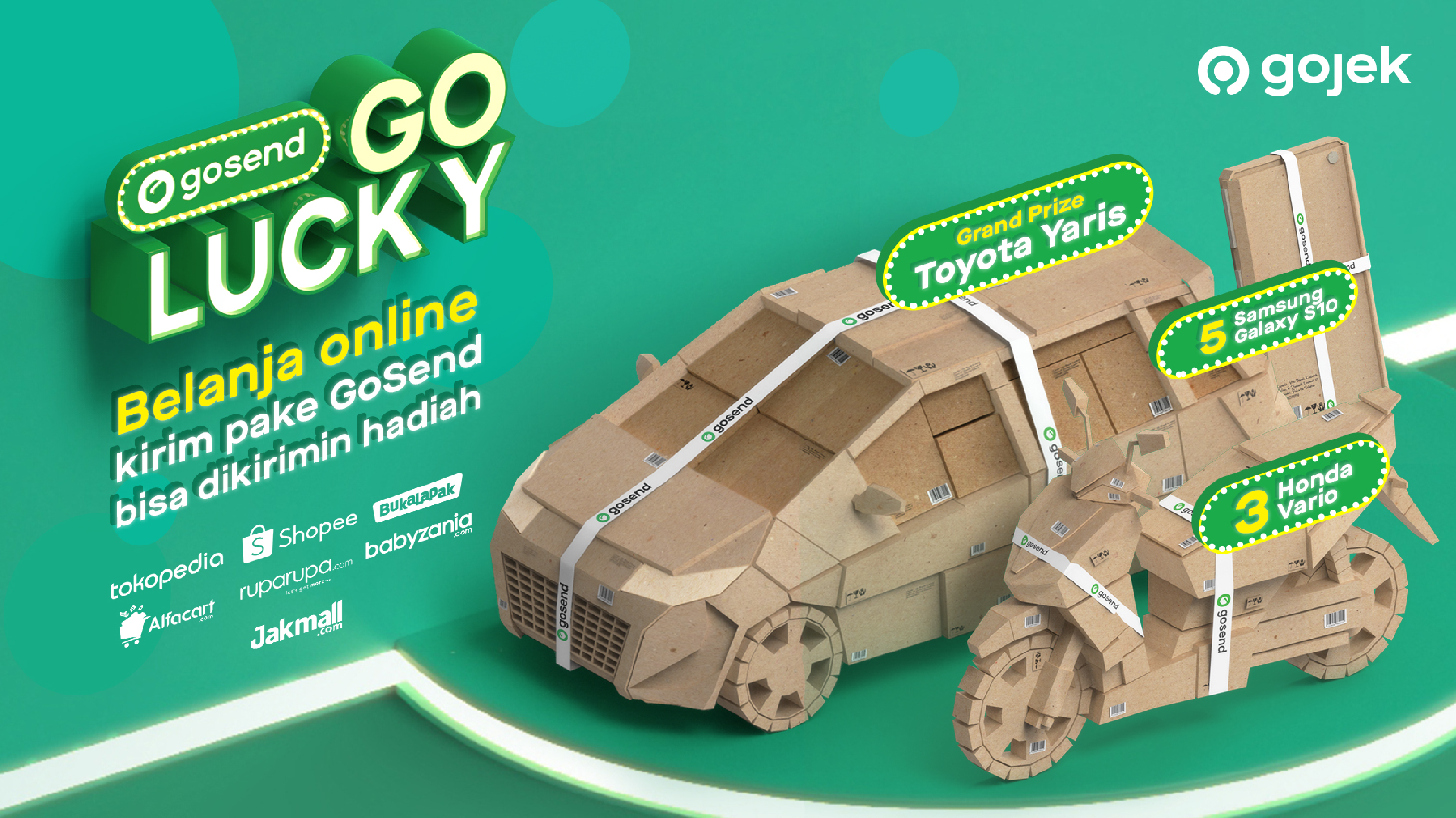 GoSend GoLucky: Belanja Online Kirim Pake GoSend Bisa Dikirimin Hadiah