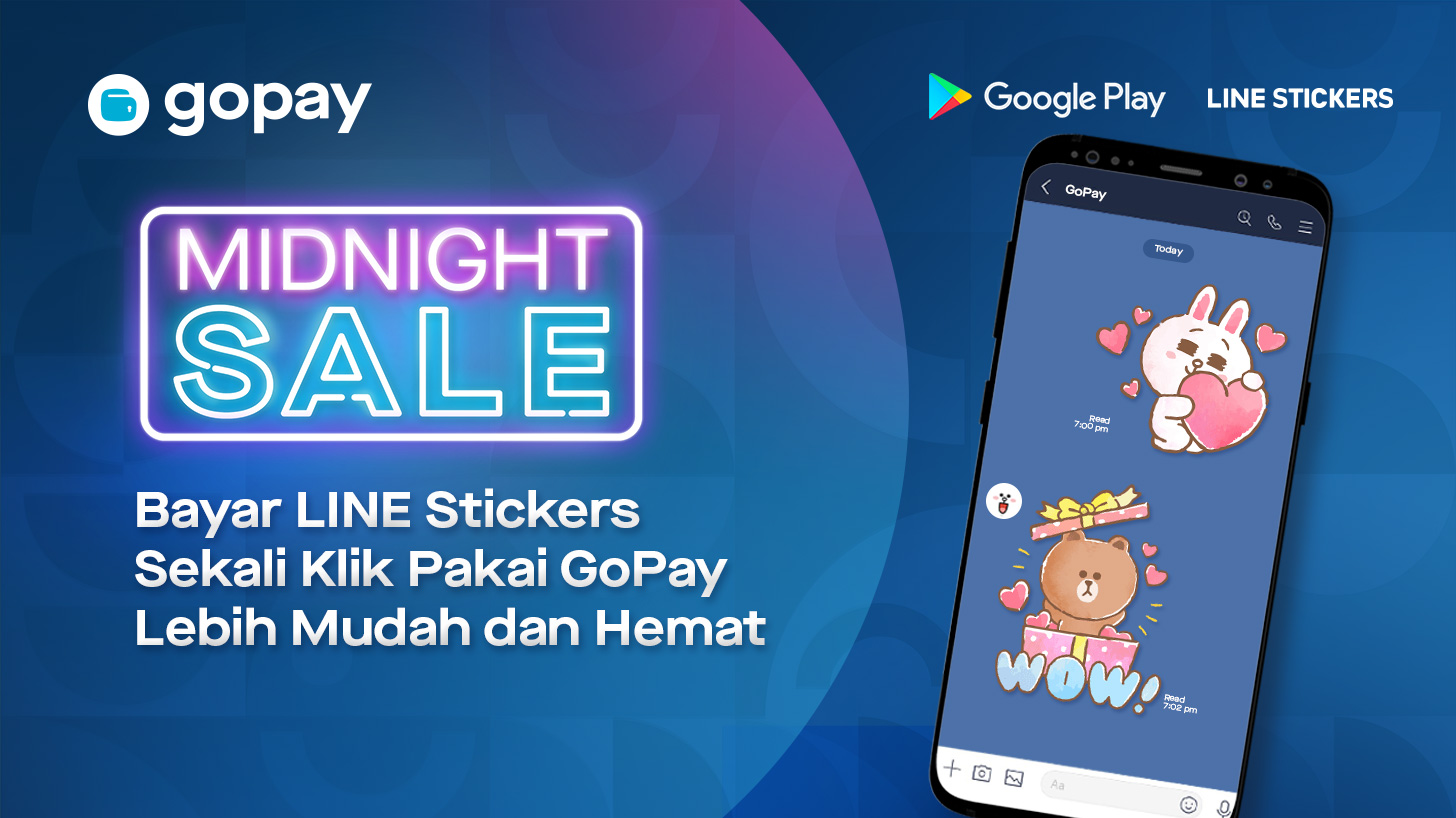 Promo LINE Stickers: MIDNIGHT & WEEKEND FLASH SALE