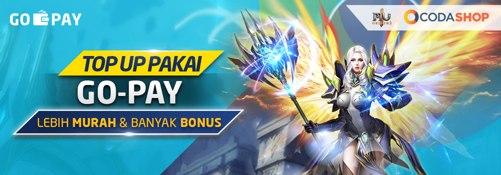 Top Up MU Origin 2 Pakai GO-PAY di Codashop Maret 2019: Diskon Sampai Dengan 50%
