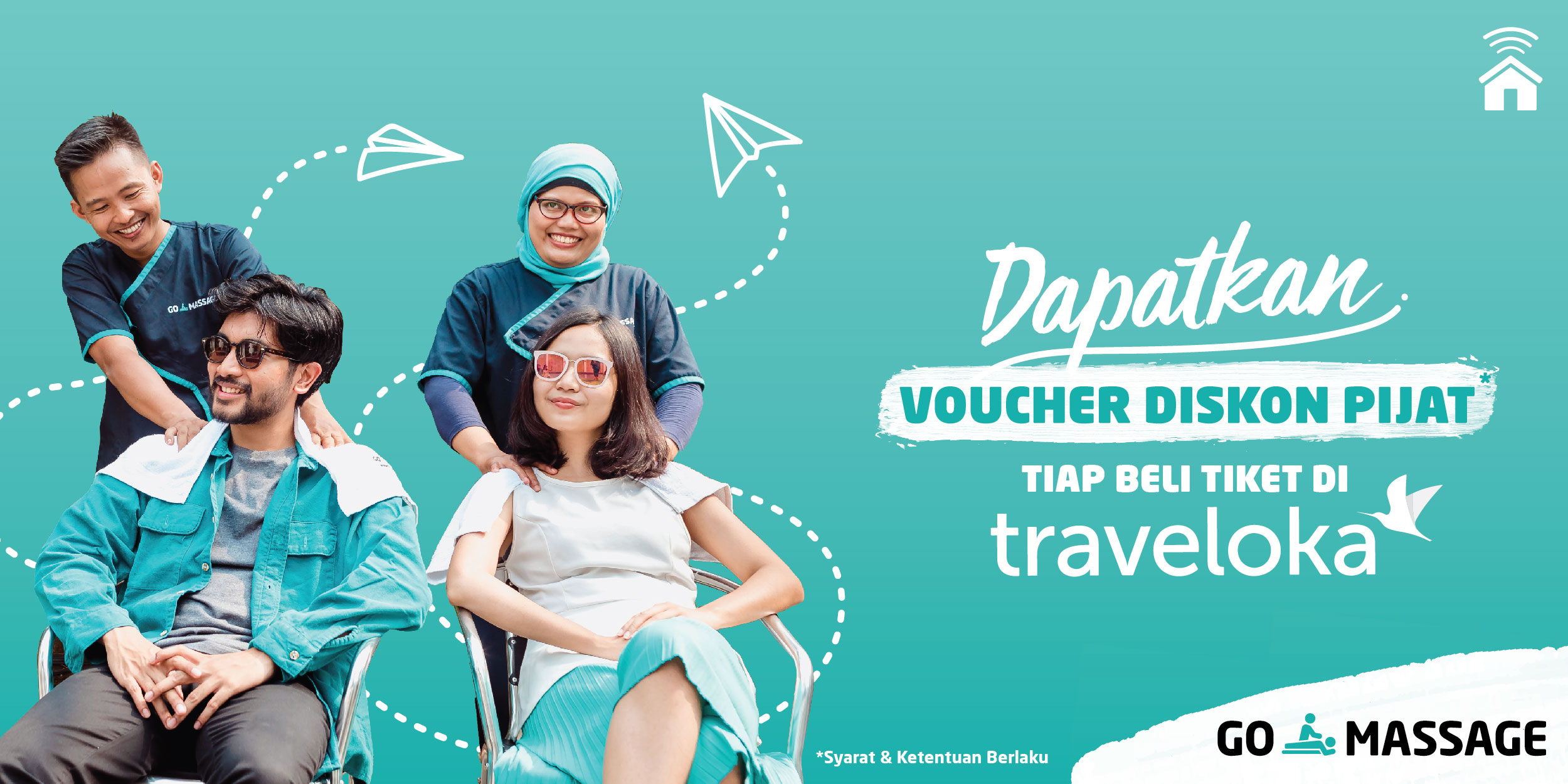 Dapatkan Voucher GO-MASSAGE Saat Beli Tiket Liburan!
