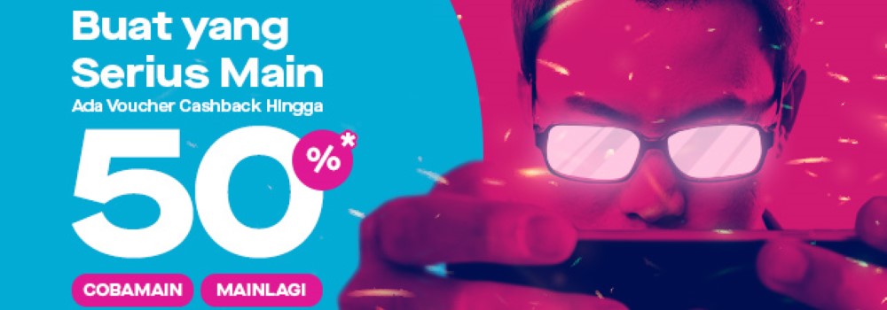 Promo GoGames: Voucher Cashback hingga 50%