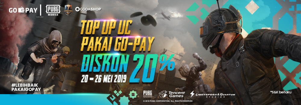 Promo Top Up Uc Pubg Mobile Mei 2019 Cashback 20 Di Codashop - promo top up uc pubg mobile mei 2019 cashback 20 di codashop saat ramadhan