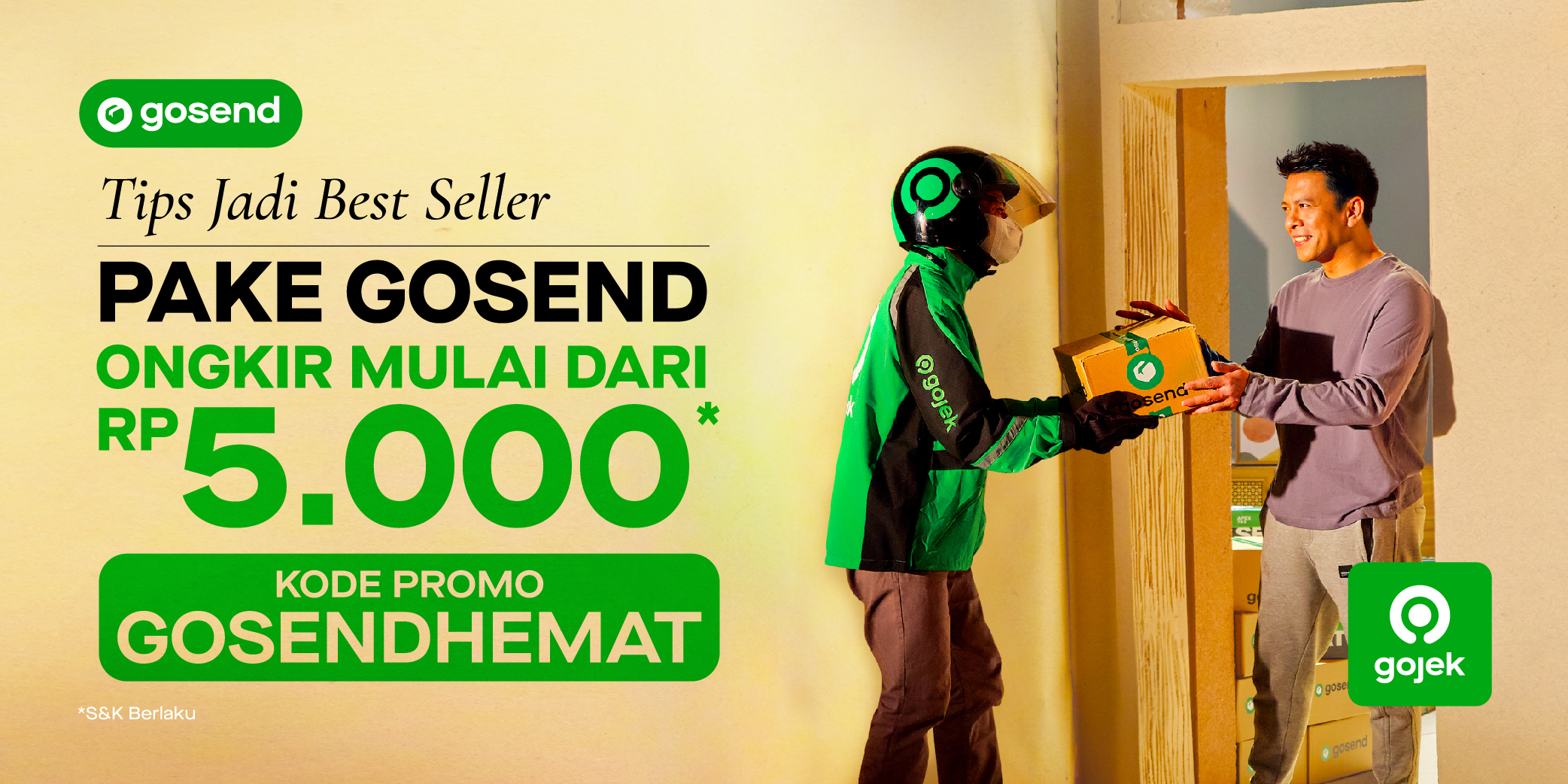 Promo Best Seller - Ongkir GoSend Mulai dari Rp5.000!