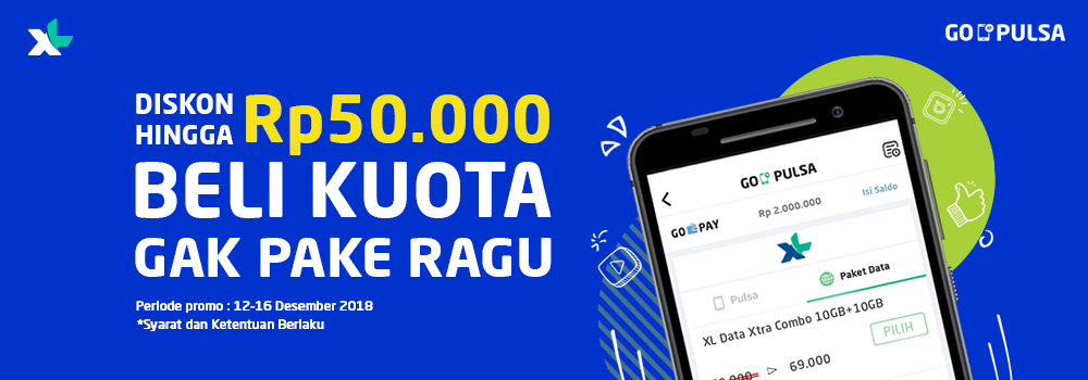Promo XL Desember 2018: Potongan Harga XL Xtra Combo, AnyNet, dan Roaming Combo