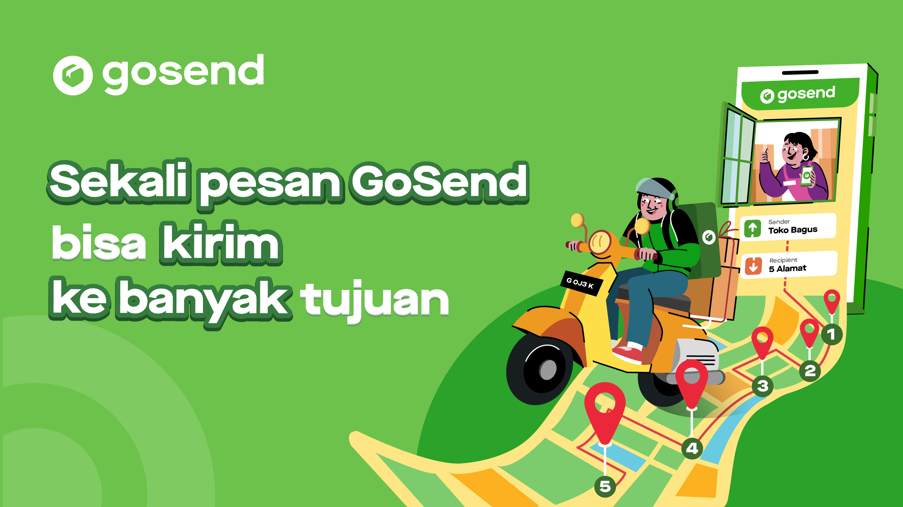 Sekali Pesan Bisa Kirim Ke Banyak Tujuan Pakai GoSend!