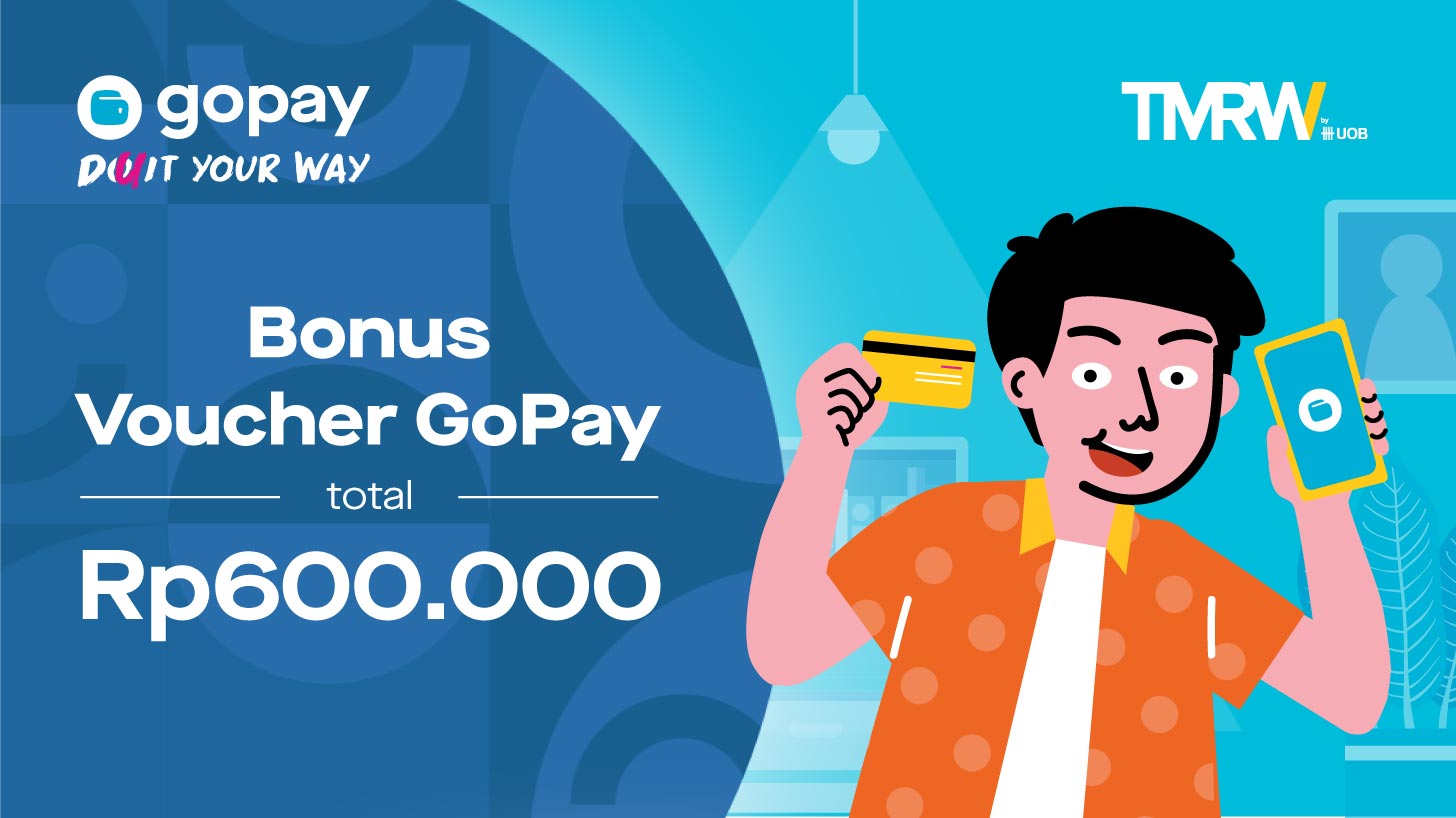 Promo TMRW by UOB: Buka Tabungan TMRW Dapet Saldo GoPay hingga Rp600.000