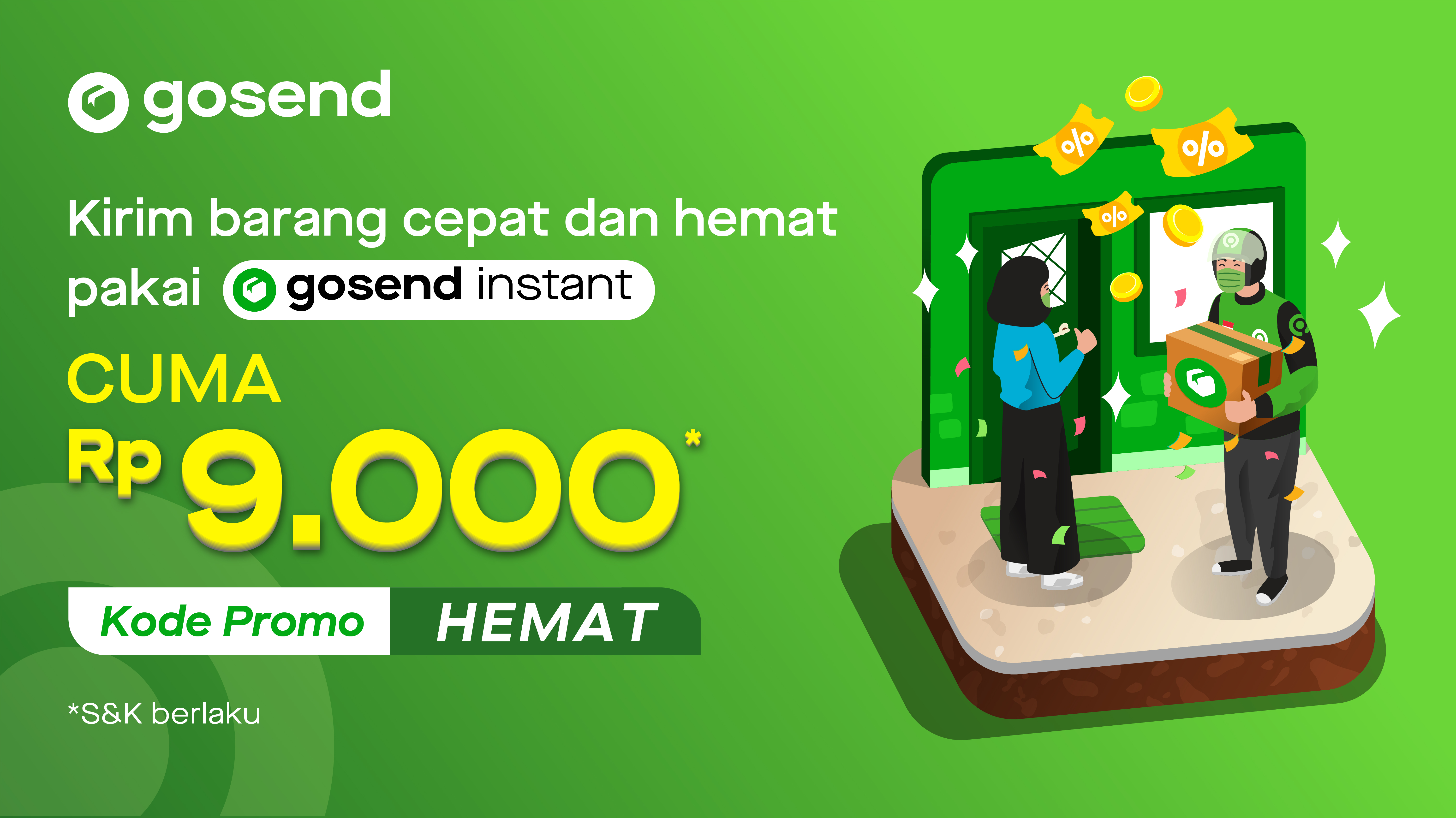 Ongkir GoSend cuma Rp9.000 di Waktu Indonesia Belanja Tokopedia!