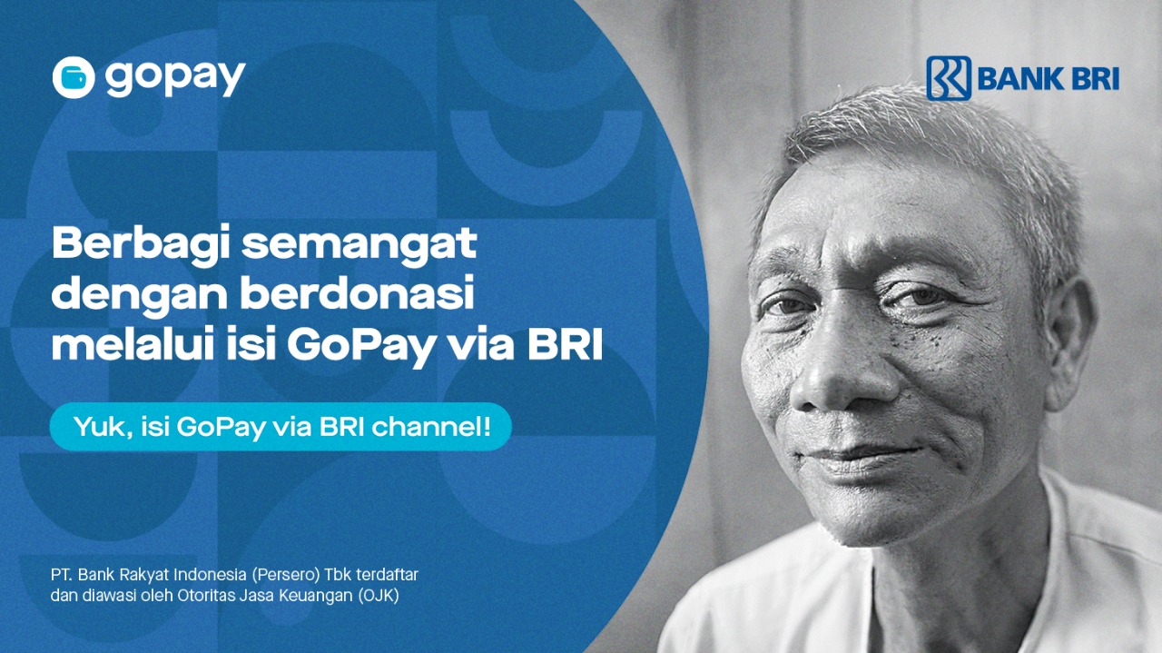 Promo Bank Juli 2020: Donasi dengan Isi GoPay via BRI