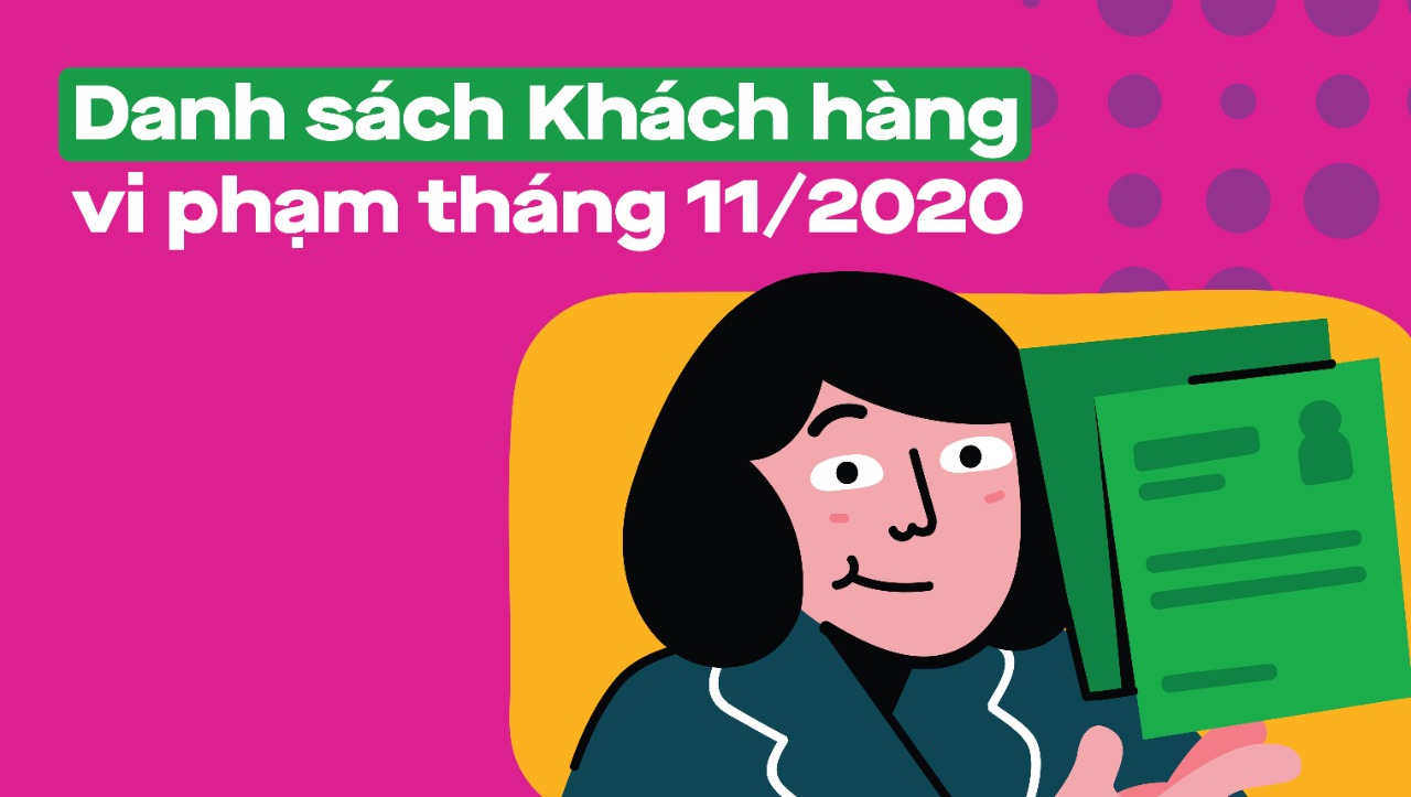 Danh sách Khách hàng vi phạm tháng 11 năm 2020