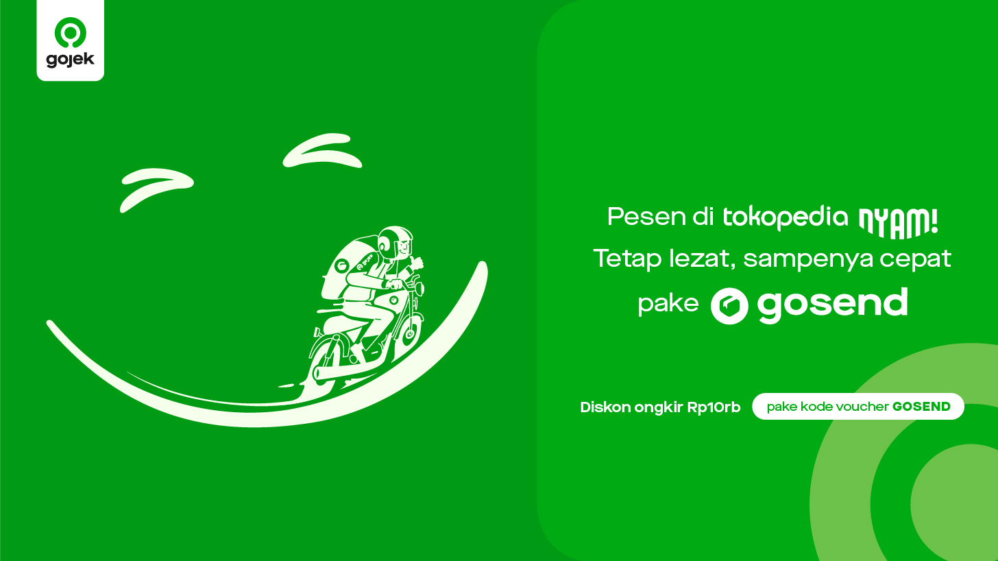 Kirim Makanan dari Tokopedia Nyam! Lebih Cepat pakai GoSend