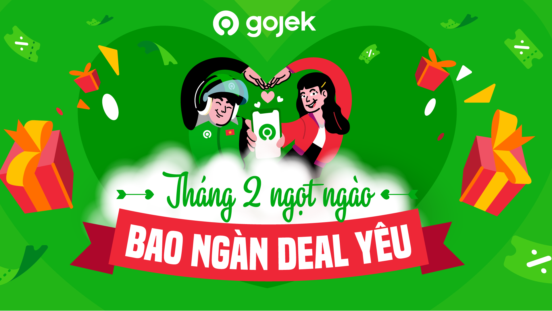 Bảng tin Khuyến mãi tháng 2 của Gojek