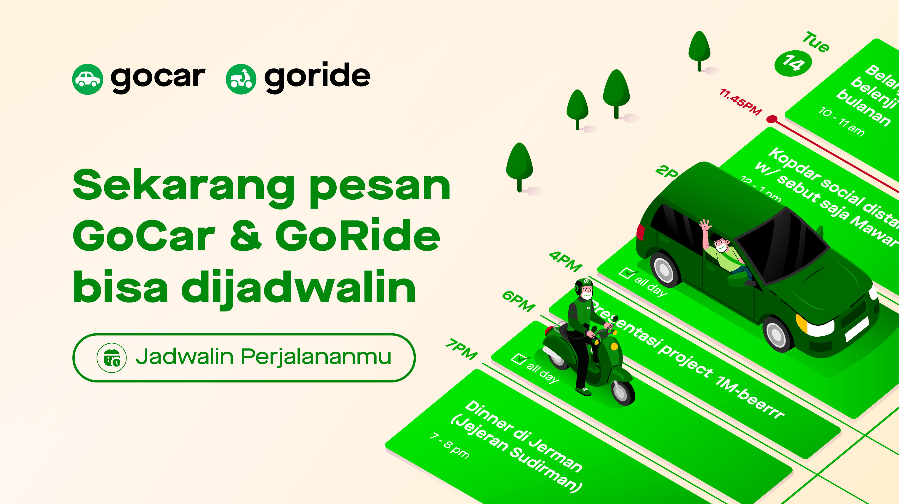 Save Your Time, Schedule your Ride with Gojek!