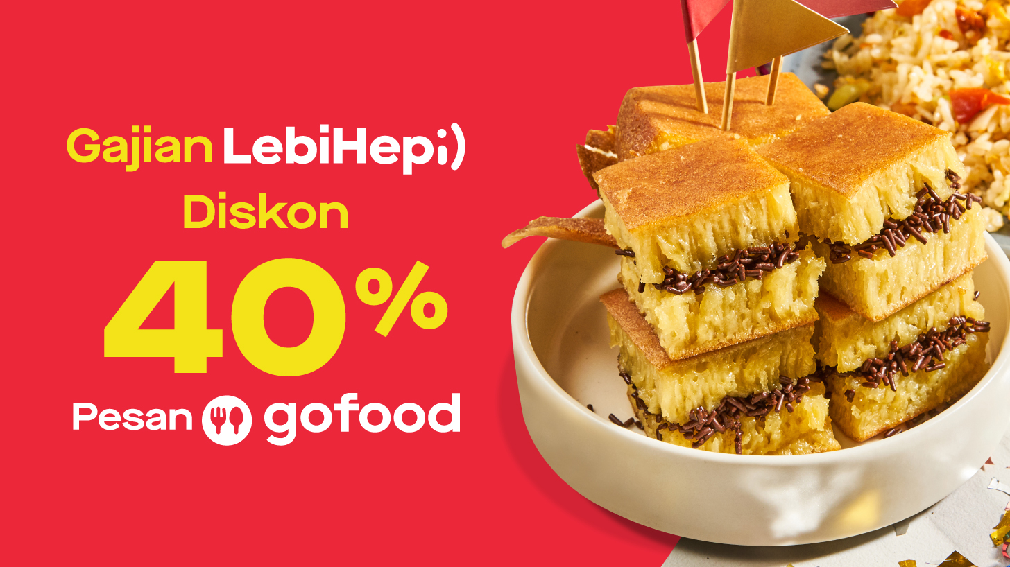 Promo Gajian #LebiHepi Diskon 40% Seharian!
