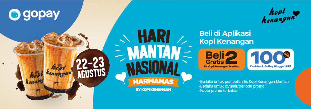 Promo Kopi Kenangan Agustus 2019: Hari Mantan Nasional Cashback Rp18.000 dan Beli 2 Gratis 2