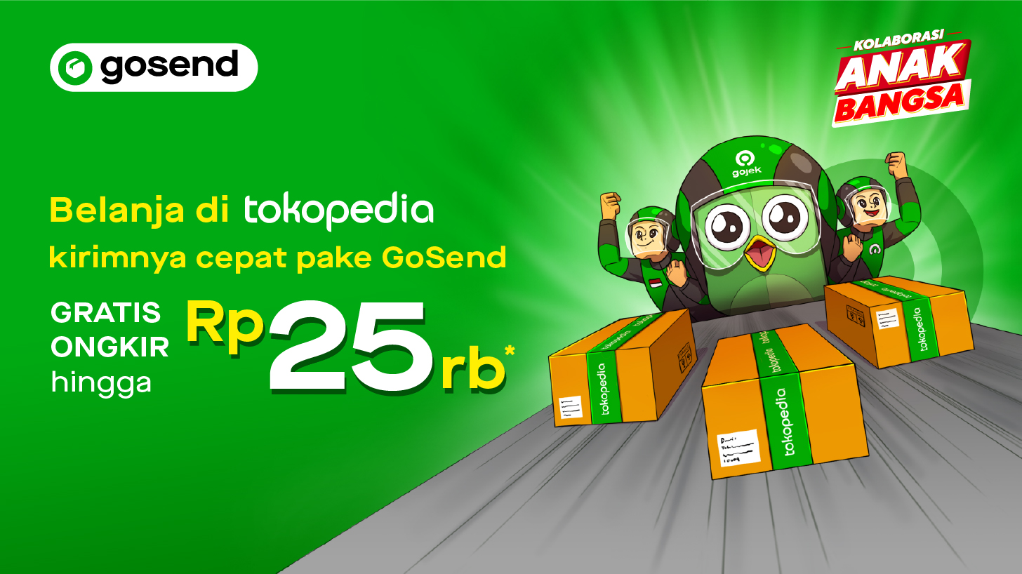 Belanja kebutuhan kamu pas Waktu Indonesia Belanja di Tokopedia, pengirimannya pakai GoSend aja!
