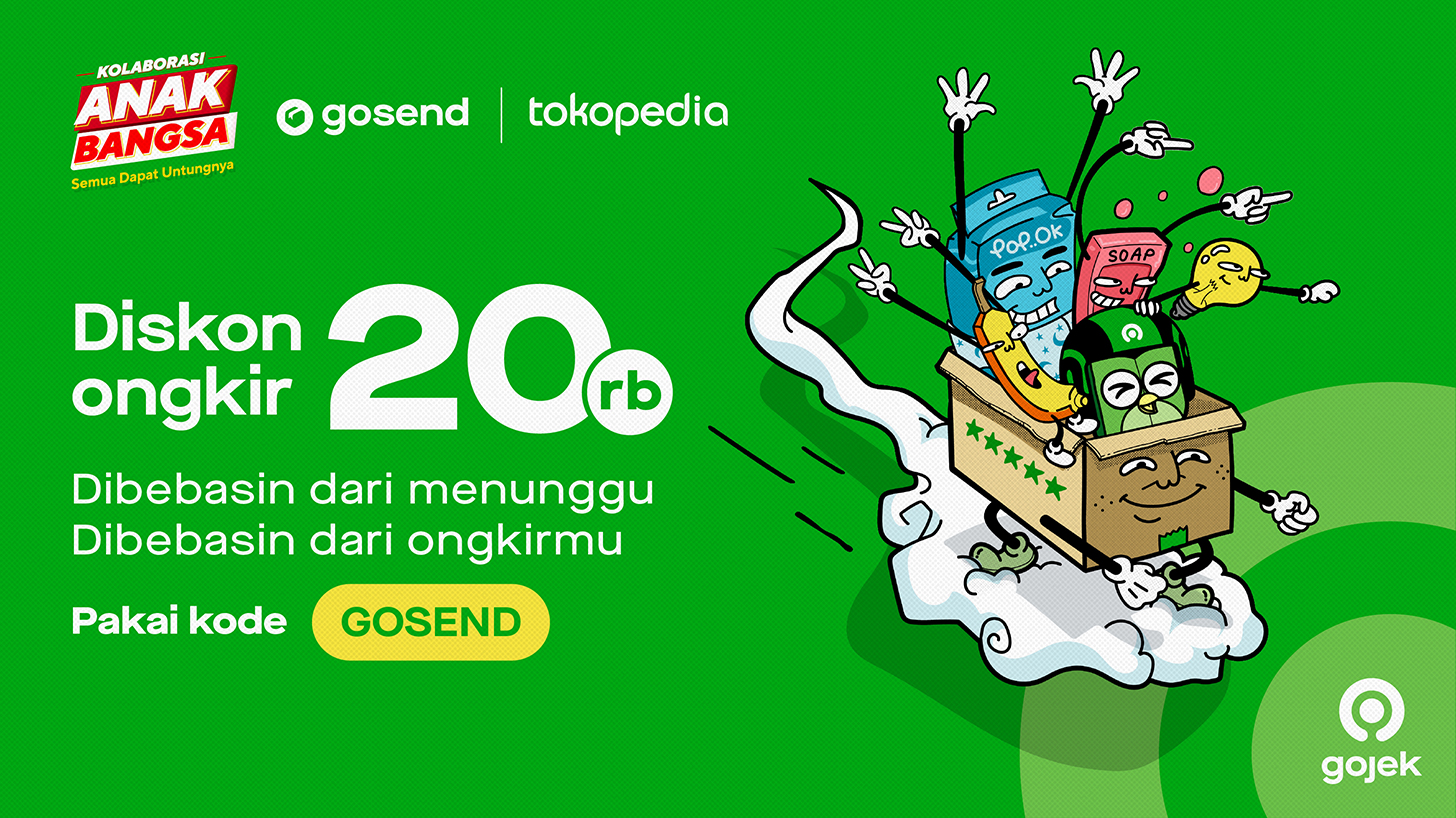 Belanja Apapun di Tokopedia, Pengirimannya dengan GoSend aja!