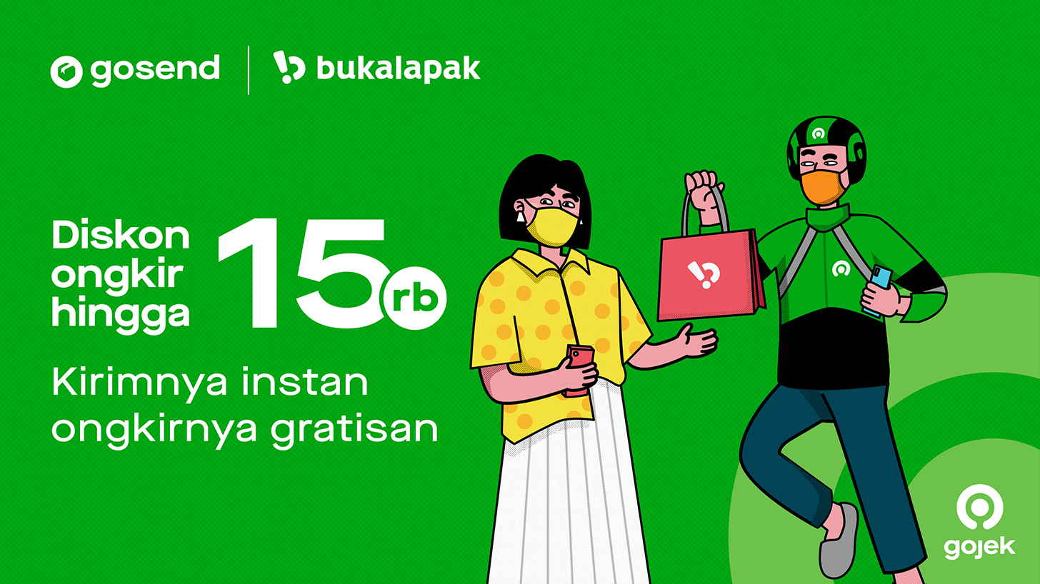 Belanjanya di Bukalapak, Kirimnya Pake GoSend, Diskon Ongkirnya Hingga Rp15.000!