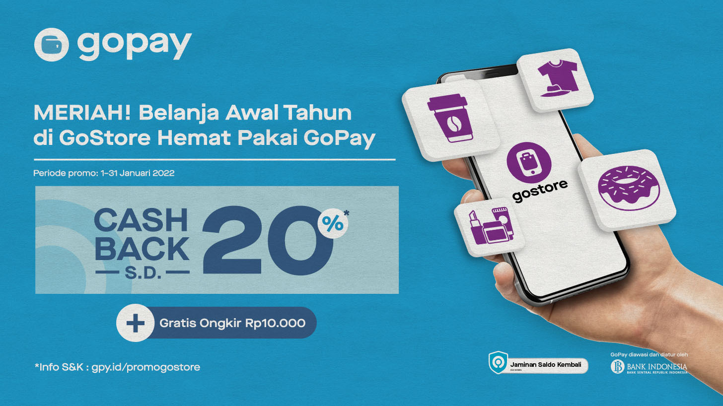 Shopping Promo on GoStore: 20% Cashback