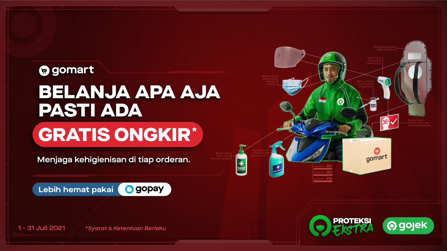 GoMart Proteksi Ekstra: Belanja Aman #dirumahaja Pasti Ada Gratis Ongkir