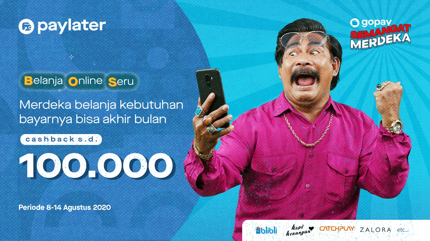 Belanja Online Makin Seru bareng PayLater, Cashback s.d. Rp100.000
