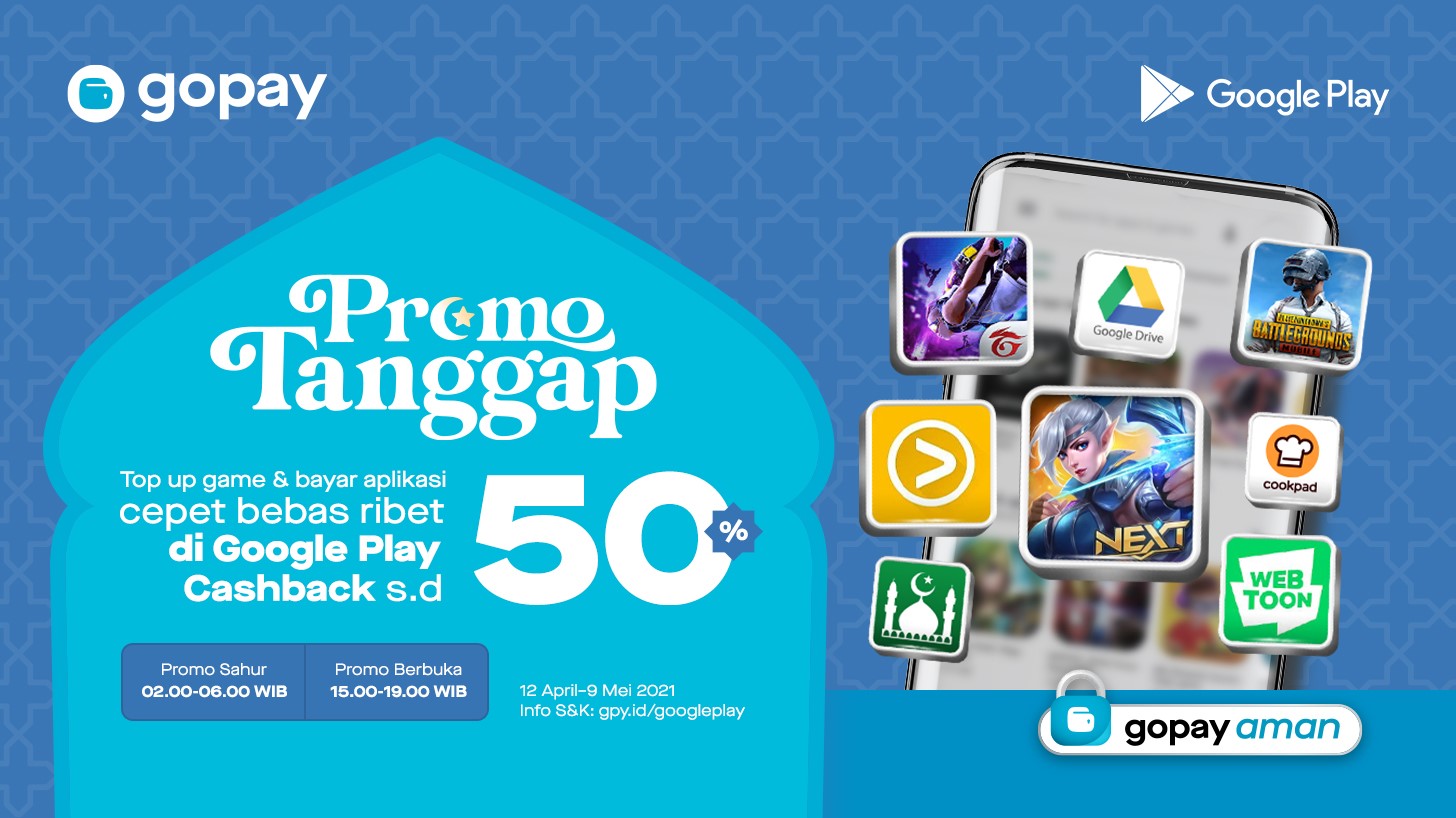Promo Google Play Tanggap: Cashback hingga Rp50.000