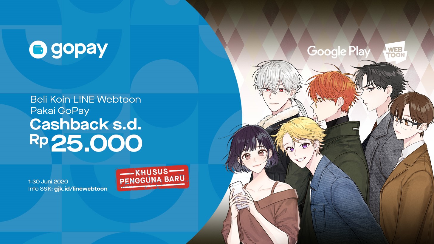 Promo LINE Webtoon di Google Play (Juni 2020): Cashback hingga 100%
